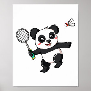 Badminton Player Geschenk für Shuttle Lover Poster