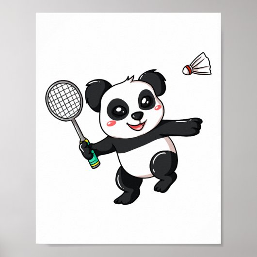 Badminton Player Geschenk für Shuttle Lover Poster (Vorne)