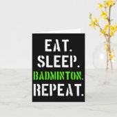 Badminton Player-Geschenk Karte (Gelbe Blume)