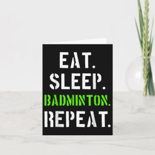 Badminton Player-Geschenk Karte