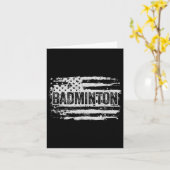 Badminton Player-Geschenk Karte (Gelbe Blume)