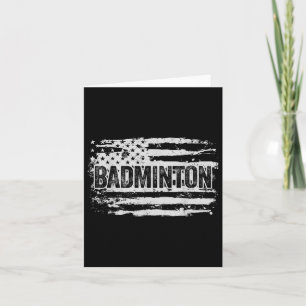 Badminton Player-Geschenk Karte