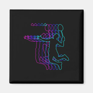 Badminton Player Geschenkbekleidung für Jungen Jug Magnet