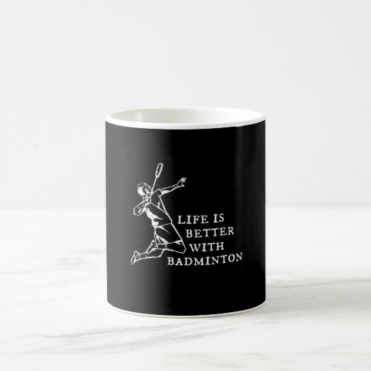 Badminton Player Geschenke Kaffeetasse (Mittel)