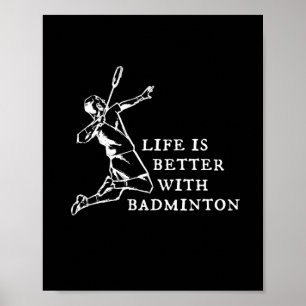 Badminton Player Geschenke Poster