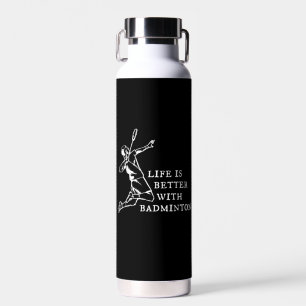 Badminton Player Geschenke Trinkflasche