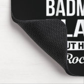 Badminton Player Gifts Funny Mousepad (Ecke)