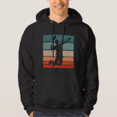 Badminton Player Jump Smash Hoodie (Vorderseite)