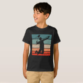 Badminton Player Jump Smash T-Shirt (Vorne ganz)