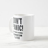 Badminton Player Kaffeetasse (Vorderseite Links)