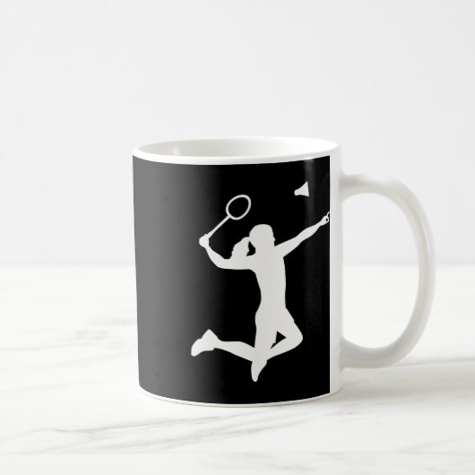 Badminton Player Kaffeetasse (Rechts)