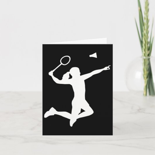 Badminton Player Karte (Vorderseite)