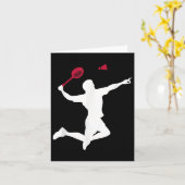 Badminton Player Karte (Gelbe Blume)