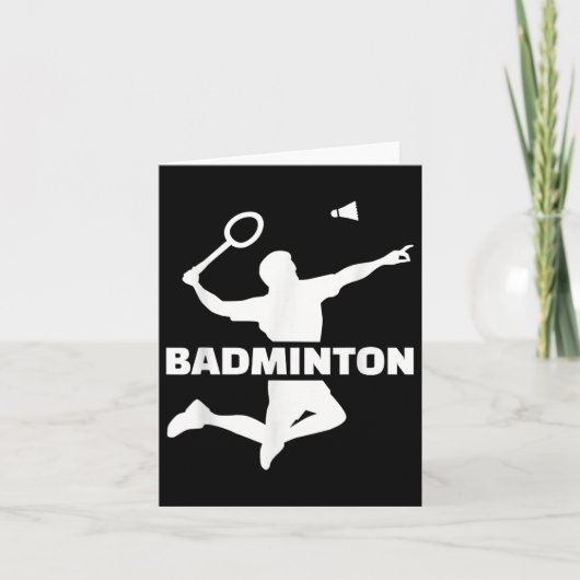 Badminton Player Karte (Vorderseite)