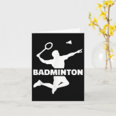 Badminton Player Karte (Gelbe Blume)