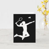 Badminton Player Karte (Gelbe Blume)