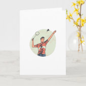 BADMINTON PLAYER KARTE (Gelbe Blume)