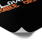 Badminton Player Love Game I Love Shuttle S  Poster (Ecke)