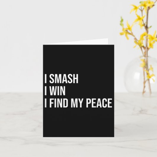 Badminton Player Meme Selbstversorgungsangebot Karte (Gelbe Blume)