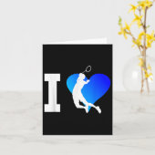 Badminton Player Mens Shuttle Squash Women Karte (Gelbe Blume)