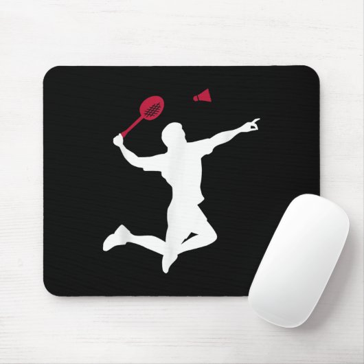 Badminton Player Mousepad (Mit Mouse)
