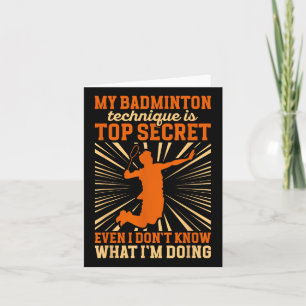 Badminton Player _ My Badminton Technik Karte