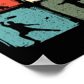 Badminton Player Outfit Badminton Player Shuttle Poster (Ecke)