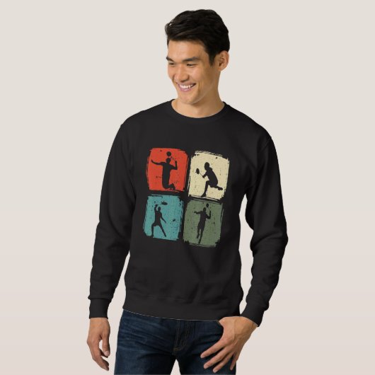 Badminton Player Outfit Badminton Player Shuttleco Sweatshirt (Vorne ganz)