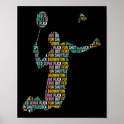 Badminton Player Poster (Vorne)