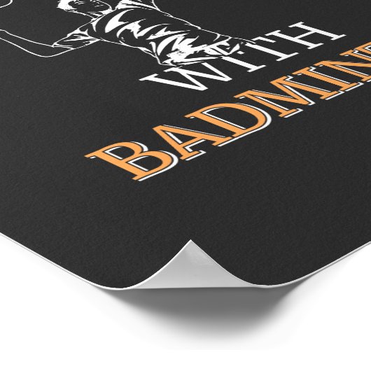 Badminton Player Poster (Ecke)