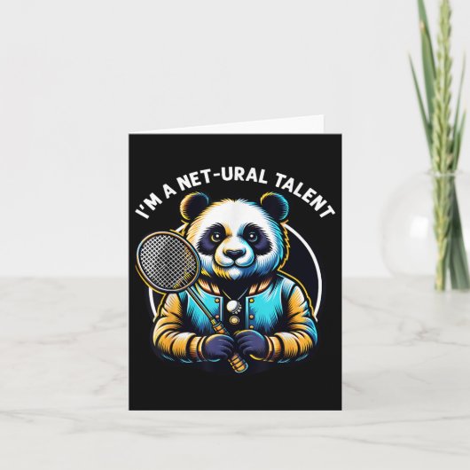 Badminton Player Puttle Netural Talent Badmin Karte (Vorderseite)