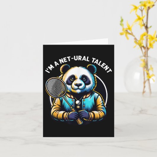 Badminton Player Puttle Netural Talent Badmin Karte (Gelbe Blume)