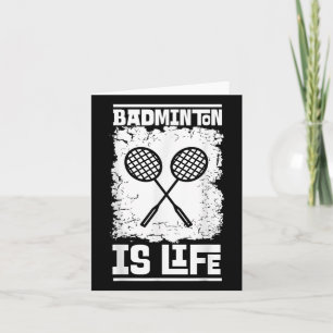 Badminton Player - Racket Shuttle Badminton Karte
