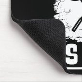 Badminton Player - Racket Shuttle Badminton Mousepad (Ecke)