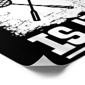 Badminton Player - Racket Shuttle Badminton  Poster (Ecke)