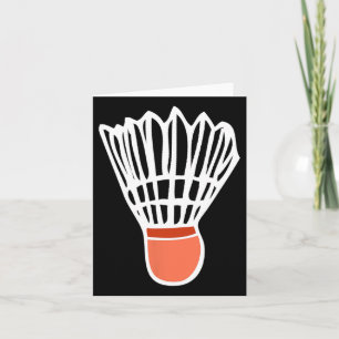 Badminton Player Racket Shuttle Illustration Sport Karte