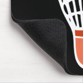 Badminton Player Racket Shuttle Illustration Sport Mousepad (Ecke)