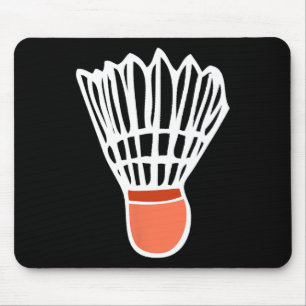 Badminton Player Racket Shuttle Illustration Sport Mousepad