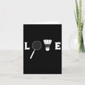 Badminton Player Racket Sports Shuttle Funny Badmi Karte (Vorderseite)