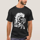 Badminton Player Racket Sports Shuttle T-Shirt (Vorderseite)