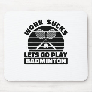 Badminton Player Racket - Team Court Racquet Shutt Mousepad