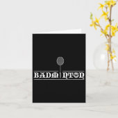 Badminton Player Real Men Team Shuttle Coach Badmi Karte (Gelbe Blume)