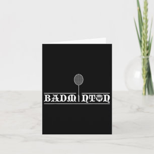 Badminton Player Real Men Team Shuttle Coach Badmi Karte