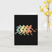 Badminton Player - Retro Badminton Geschenkidee Karte (Gelbe Blume)
