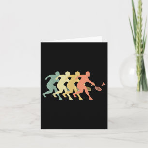 Badminton Player - Retro Badminton Geschenkidee Karte