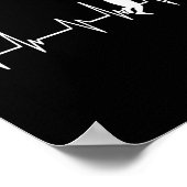 Badminton Player schlägt Birdie Kids Men Women Poster (Ecke)