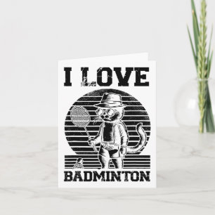 Badminton Player Shuttle 1 Karte