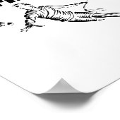 Badminton Player Shuttle 2 Poster (Ecke)