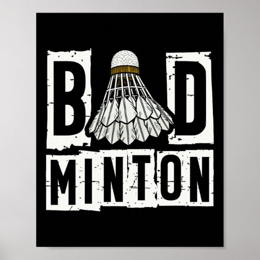Badminton Player Shuttle 3 Poster (Vorne)