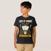 Badminton Player Shuttle Badminton Lover T-Shirt (Vorne ganz)